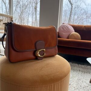 Coach Soft Tabby Suede Shoulder Bag